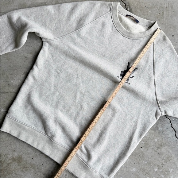 Louis Vuitton Cream Crewneck Sweatshirt with Small Chest Logo - Picture 7 of 8